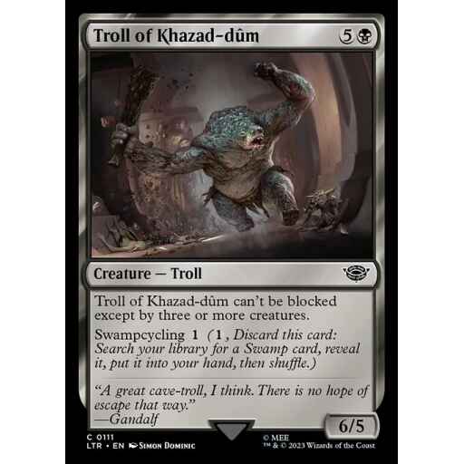 The Lord of the Rings: Tales of Middle-earth - 111 - Troll of Khazad-dûm - Common - B - Non-foil