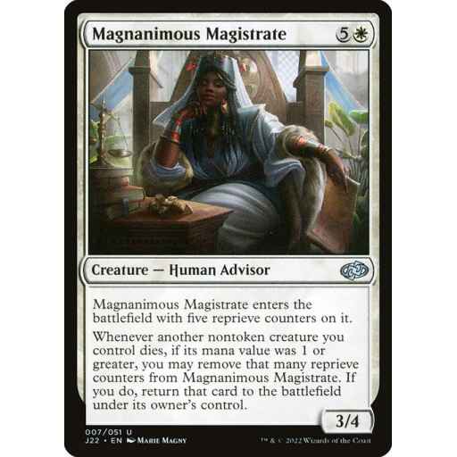 Jumpstart 2022 - 7 - Magnanimous Magistrate - Uncommon - W - Non-foil