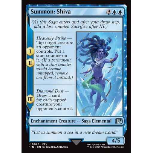 Final Fantasy - 78 - Summon: Shiva - Uncommon - U - Non-foil