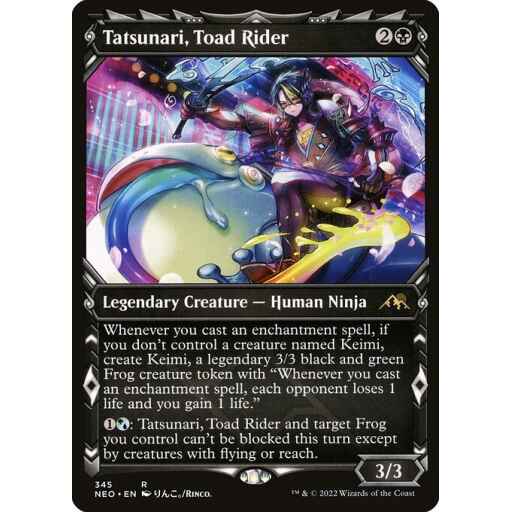Kamigawa: Neon Dynasty - 345 - Tatsunari, Toad Rider - Rare - B - Non-foil