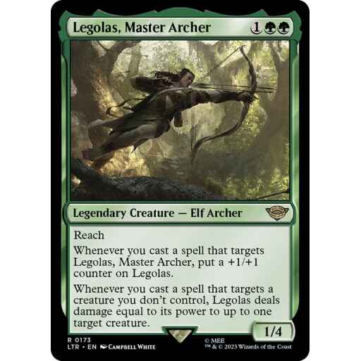 The Lord of the Rings: Tales of Middle-earth - 173 - Legolas, Master Archer - Rare - G - Non-foil