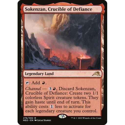 Kamigawa: Neon Dynasty - 276 - Sokenzan, Crucible of Defiance - Rare - C - Non-foil