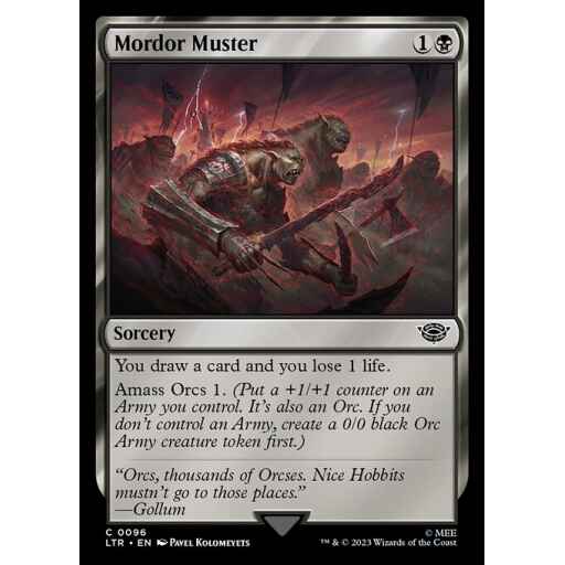 The Lord of the Rings: Tales of Middle-earth - 96 - Mordor Muster - Common - B - Non-foil