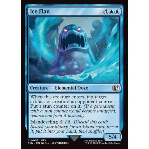 Final Fantasy - 55 - Ice Flan - Common - U - Foil