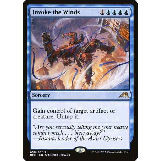 Kamigawa: Neon Dynasty - 58 - Invoke the Winds - Rare - U - Non-foil