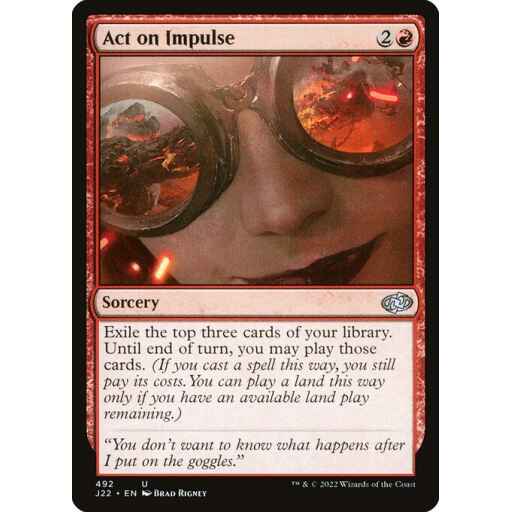 Jumpstart 2022 - 492 - Act on Impulse - Uncommon - R - Non-foil