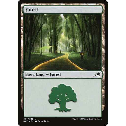 Kamigawa: Neon Dynasty - 291 - Forest - Common - C - Non-foil