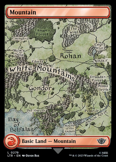 The Lord of the Rings: Tales of Middle-earth - 279 - Mountain - Common - C - Non-foil