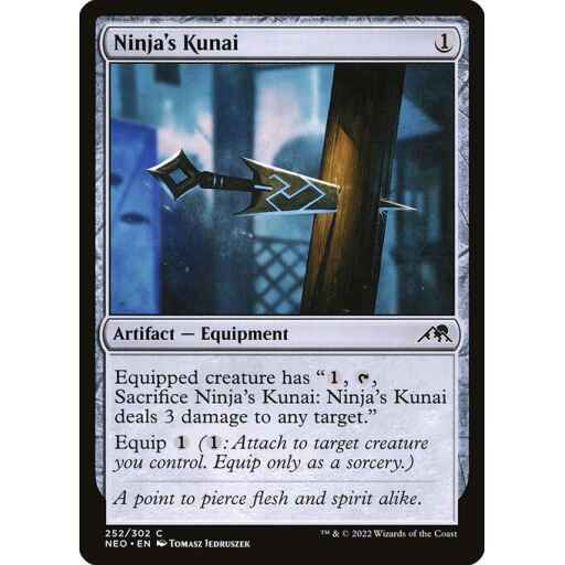 Kamigawa: Neon Dynasty - 252 - Ninja's Kunai - Common - C - Foil
