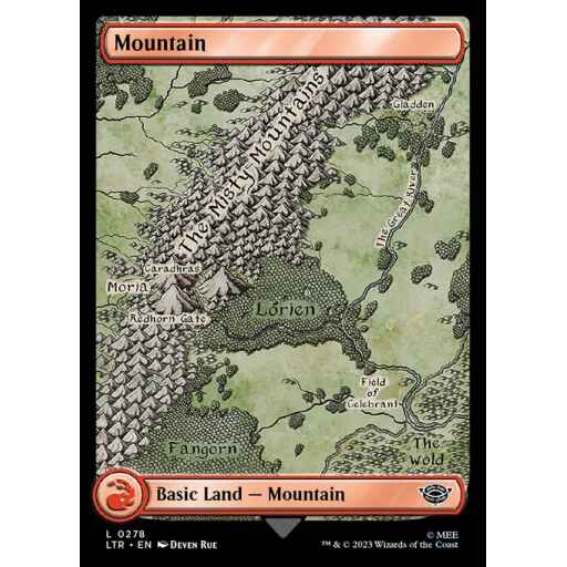 The Lord of the Rings: Tales of Middle-earth - 278 - Mountain - Common - C - Non-foil