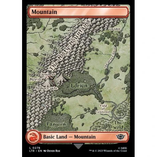 The Lord of the Rings: Tales of Middle-earth - 278 - Mountain - Common - C - Non-foil