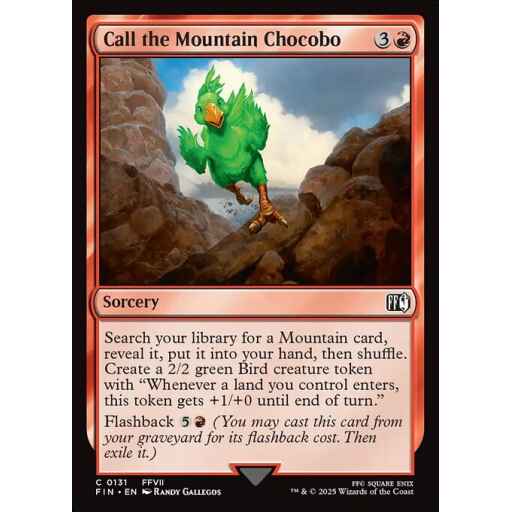 Final Fantasy - 131 - Call the Mountain Chocobo - Common - R - Foil