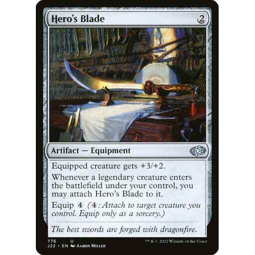 Jumpstart 2022 - 776 - Hero's Blade - Uncommon - C - Non-foil