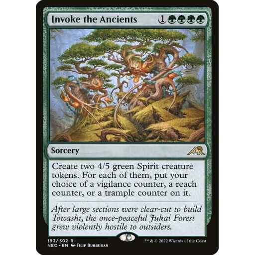 Kamigawa: Neon Dynasty - 193 - Invoke the Ancients - Rare - G - Non-foil