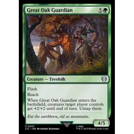 Tales of Middle-earth Commander - 247 - Great Oak Guardian - Uncommon - G - Non-foil