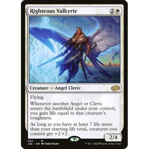 Jumpstart 2022 - 234 - Righteous Valkyrie - Rare - W - Non-foil