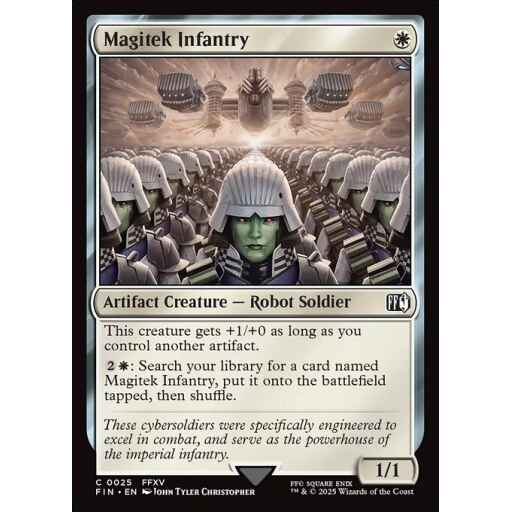 Final Fantasy - 25 - Magitek Infantry - Common - W - Foil
