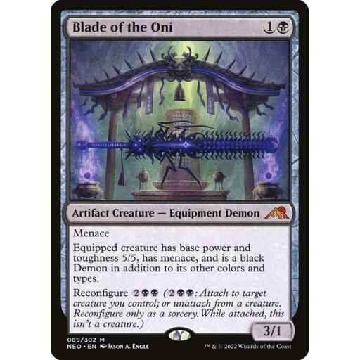 Kamigawa: Neon Dynasty - 89 - Blade of the Oni - Mythic - B - Non-foil