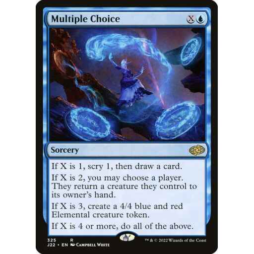 Jumpstart 2022 - 325 - Multiple Choice - Rare - U - Non-foil