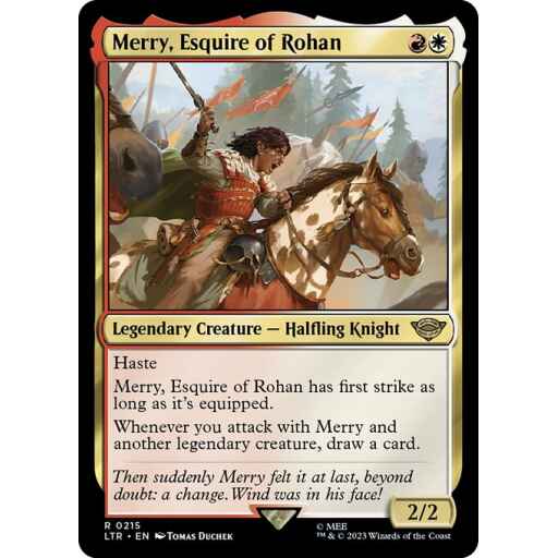 The Lord of the Rings: Tales of Middle-earth - 215 - Merry, Esquire of Rohan - Rare - WR - Non-foil