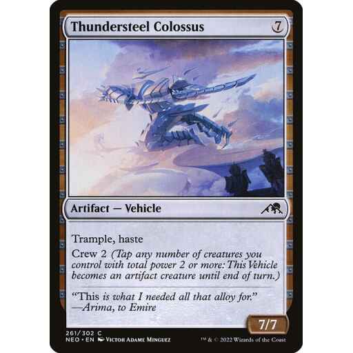 Kamigawa: Neon Dynasty - 261 - Thundersteel Colossus - Common - C - Foil