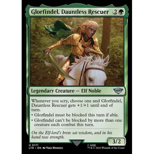 The Lord of the Rings: Tales of Middle-earth - 171 - Glorfindel, Dauntless Rescuer - Uncommon - G - Non-foil