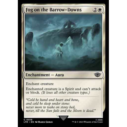 The Lord of the Rings: Tales of Middle-earth - 16 - Fog on the Barrow-Downs - Common - W - Non-foil