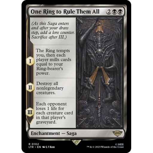 The Lord of the Rings: Tales of Middle-earth - 102 - One Ring to Rule Them All - Rare - B - Non-foil