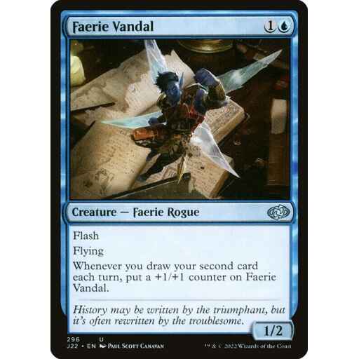 Jumpstart 2022 - 296 - Faerie Vandal - Uncommon - U - Non-foil
