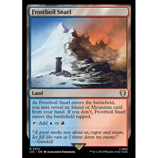 Tales of Middle-earth Commander - 312 - Frostboil Snarl - Rare - C - Non-foil