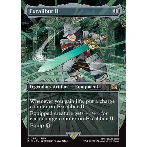 Final Fantasy - 352 - Excalibur II - Rare - C - Non-foil