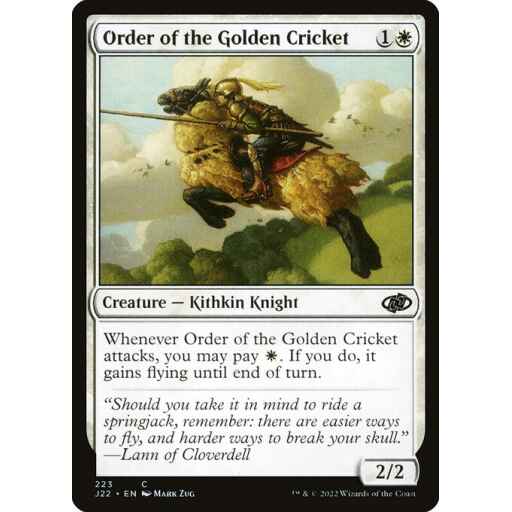 Jumpstart 2022 - 223 - Order of the Golden Cricket - Common - W - Non-foil