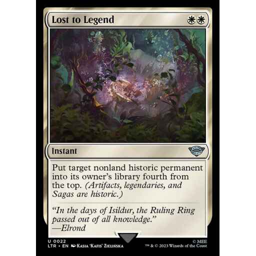 The Lord of the Rings: Tales of Middle-earth - 22 - Lost to Legend - Uncommon - W - Foil
