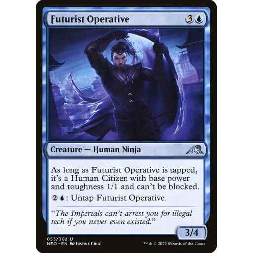 Kamigawa: Neon Dynasty - 53 - Futurist Operative - Uncommon - U - Non-foil