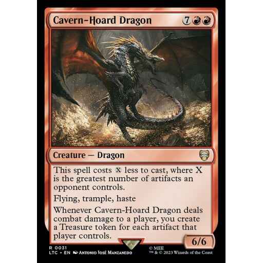 Tales of Middle-earth Commander - 31 - Cavern-Hoard Dragon - Rare - R - Non-foil