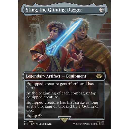 The Lord of the Rings: Tales of Middle-earth - 409 - Sting, the Glinting Dagger - Rare - C - Non-foil