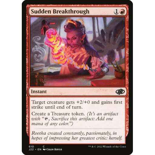 Jumpstart 2022 - 610 - Sudden Breakthrough - Common - R - Non-foil