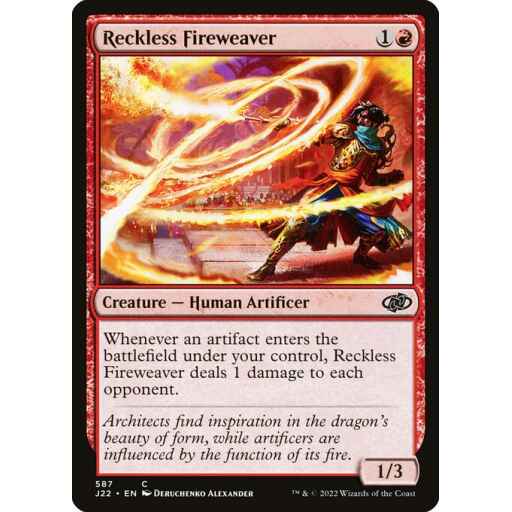 Jumpstart 2022 - 587 - Reckless Fireweaver - Common - R - Non-foil
