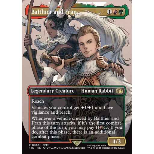 Final Fantasy - 393 - Balthier and Fran - Rare - RG - Non-foil