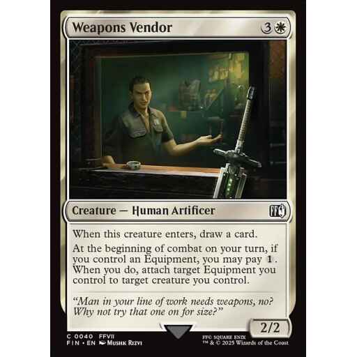 Final Fantasy - 40 - Weapons Vendor - Common - W - Non-foil