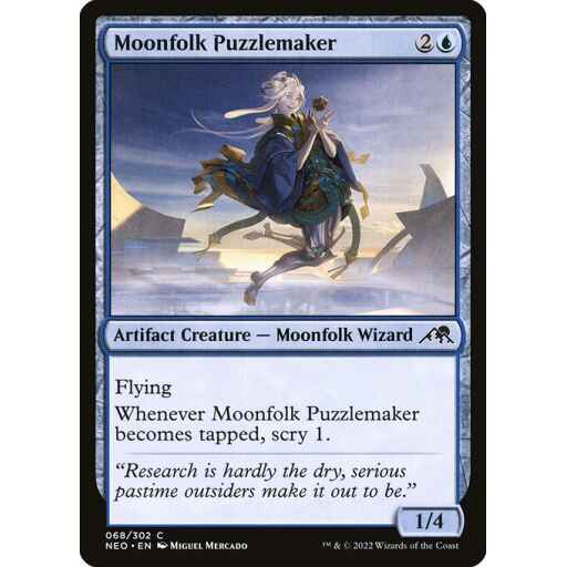 Kamigawa: Neon Dynasty - 68 - Moonfolk Puzzlemaker - Common - U - Non-foil