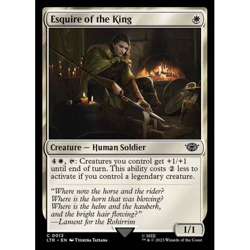 The Lord of the Rings: Tales of Middle-earth - 13 - Esquire of the King - Common - W - Non-foil