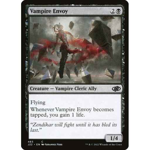 Jumpstart 2022 - 483 - Vampire Envoy - Common - B - Non-foil
