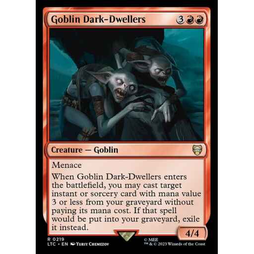 Tales of Middle-earth Commander - 219 - Goblin Dark-Dwellers - Rare - R - Non-foil