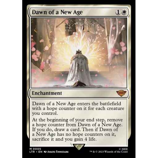 The Lord of the Rings: Tales of Middle-earth - 5 - Dawn of a New Age - Mythic - W - Non-foil