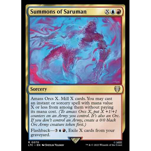 Tales of Middle-earth Commander - 70 - Summons of Saruman - Rare - UR - Non-foil