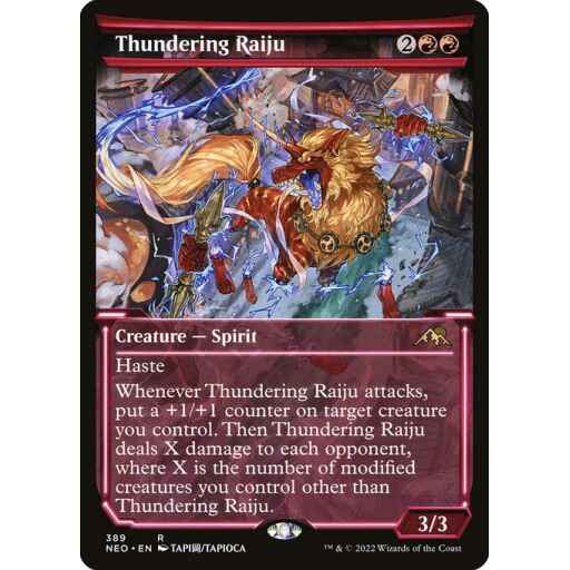 Kamigawa: Neon Dynasty - 389 - Thundering Raiju - Rare - R - Non-foil