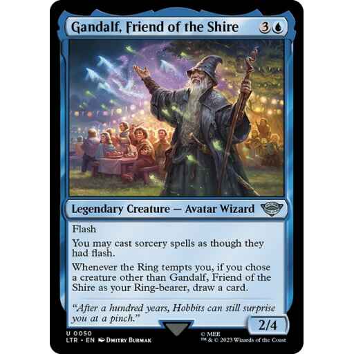 The Lord of the Rings: Tales of Middle-earth - 50 - Gandalf, Friend of the Shire - Uncommon - U - Non-foil