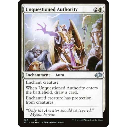Jumpstart 2022 - 260 - Unquestioned Authority - Uncommon - W - Non-foil
