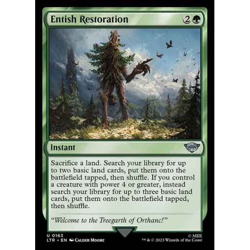 The Lord of the Rings: Tales of Middle-earth - 163 - Entish Restoration - Uncommon - G - Foil